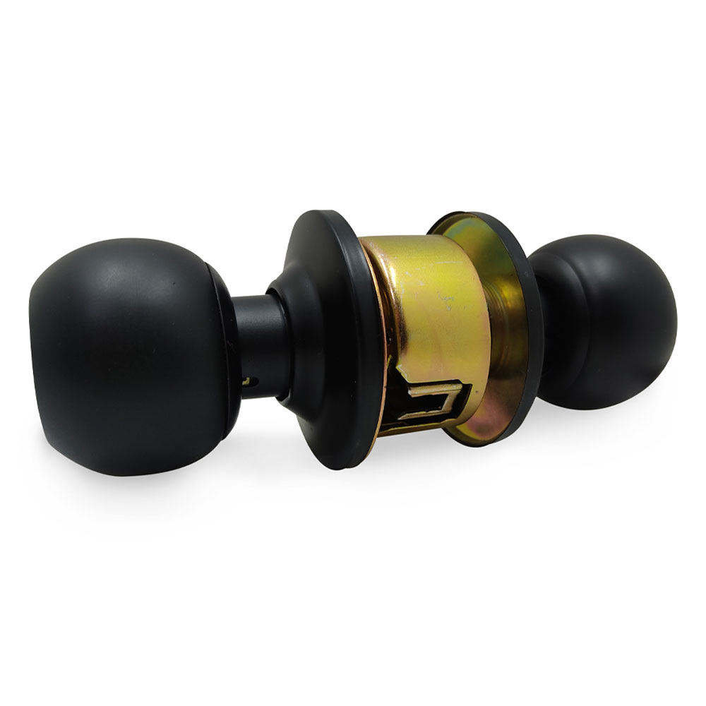 CHAPA BOLA ALCOBA P/METALICO OVALADO NEGRA CAROLINA YALE (0008783)