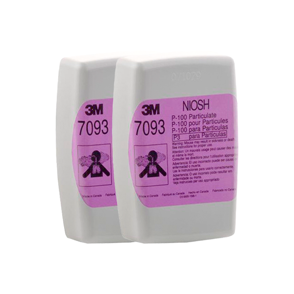 FILTRO P100 CARTUCHO 7093 PARA PARTICULAS ALTA EFICIENCIA (PQTE X 2) 3M (70071042231)