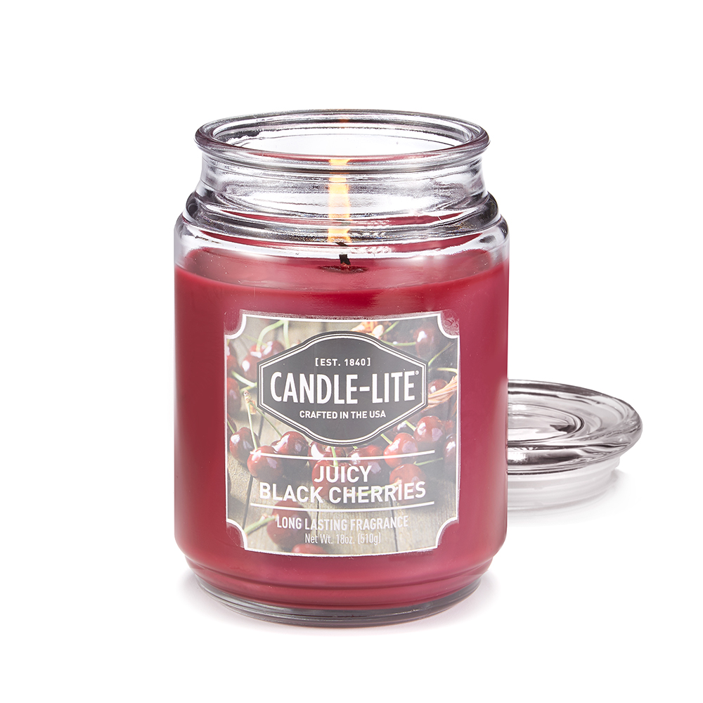 VELA 18 OZ JUICY BLACK CHERRIES CANDLE LITE (3297565)
