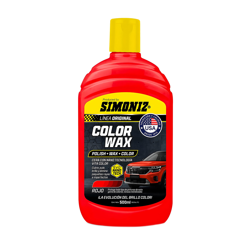 CERA COLOR WAX ROJO 500ML SIMONIZ (209160)