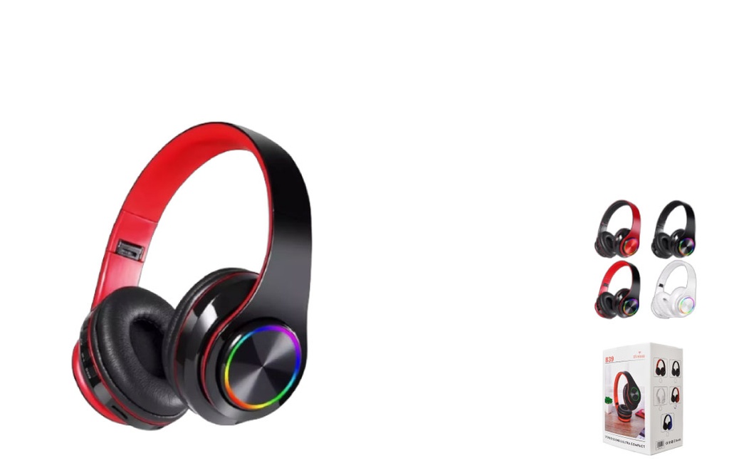 AUDIFONOS TIPO DIADEMA INALAMBRICOS BLUETOOTH B39