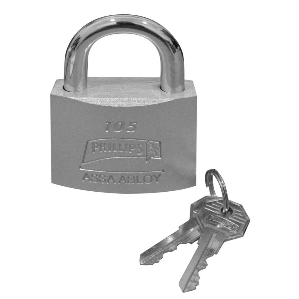 CANDADO PHILLIPS CROMADO OPACO 63 (YALE-ASSA ABLOY) (8845)