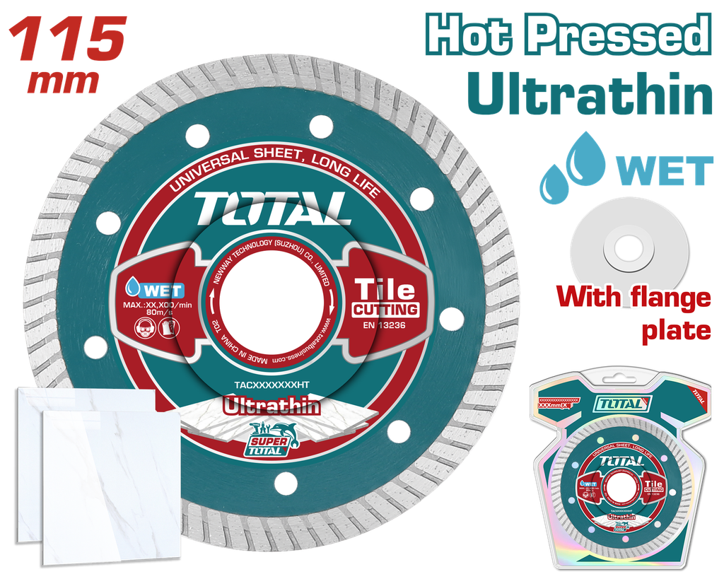 DISCO DIAMANTADO TURBO 4 1/2" INDUSTRIAL SUPER TOTAL (TAC2131151HT)