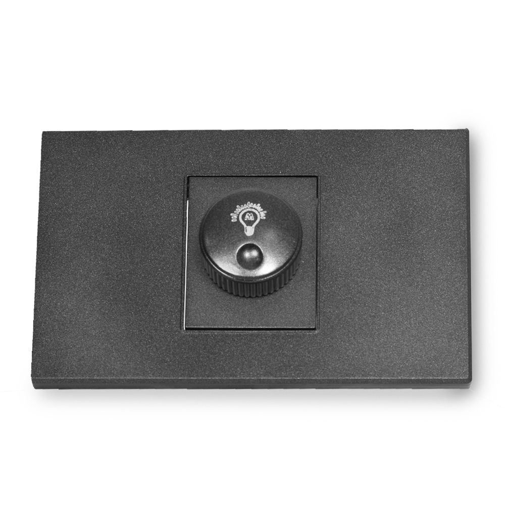 SWICHE DIMERIZABLE LUXOR NEGRA SIN TAPA (V17-029)