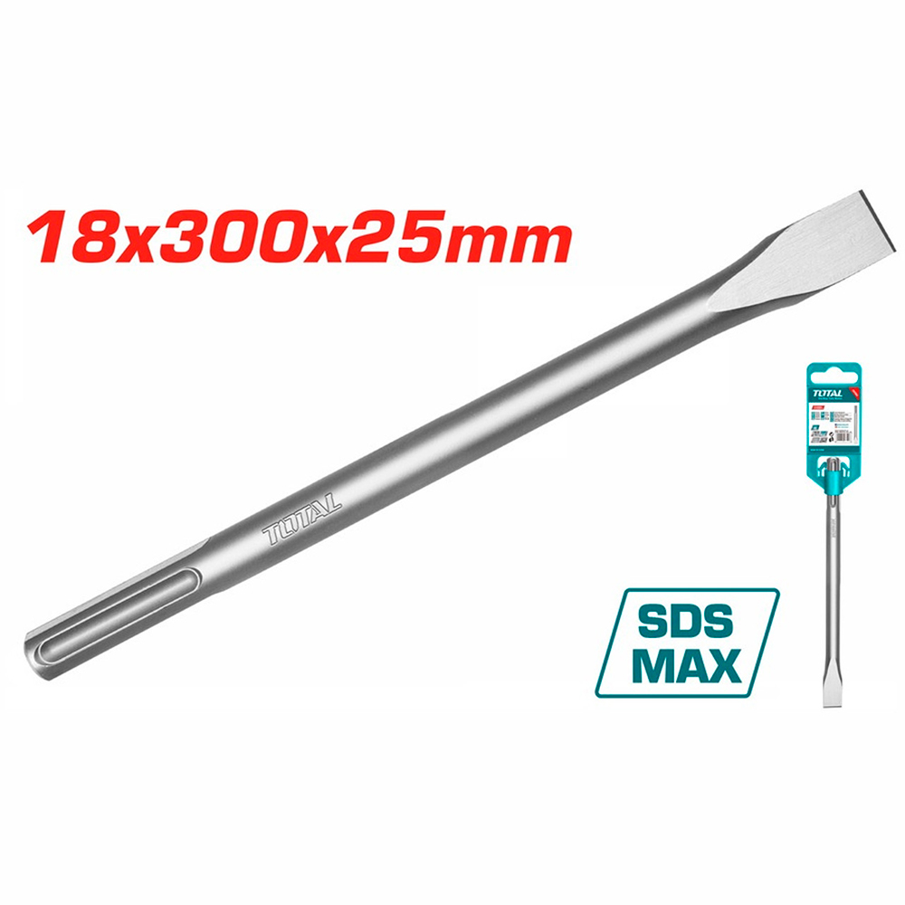 CINCEL PLANO SDS MAX 18 X 300 X  25 MM SUPER TOTAL (TAC15221811)