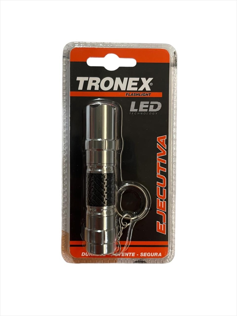 LINTERNA TRONEX 1 LED 40 LUMENES ALUMINIO EJECUTIVA (PILA AA) (TRL40LR6ALOR) (202503)