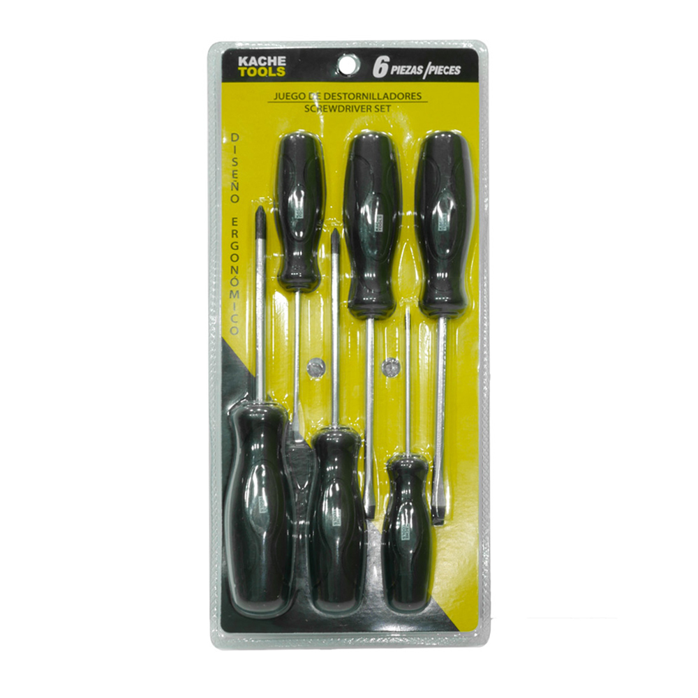 DESTORNILLADOR KACHE TOOLS JUEGO X 6 PZS (6143)