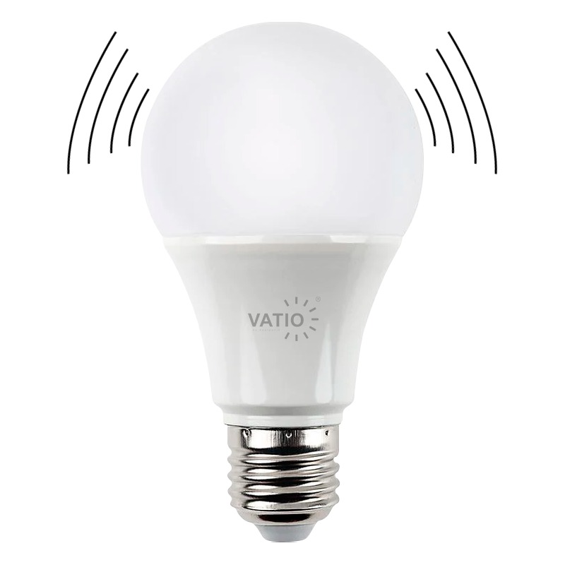 BOMBILLO LED 9W CON SENSOR DE MOVIMIENTO 6400K 110V-240V  (04389)