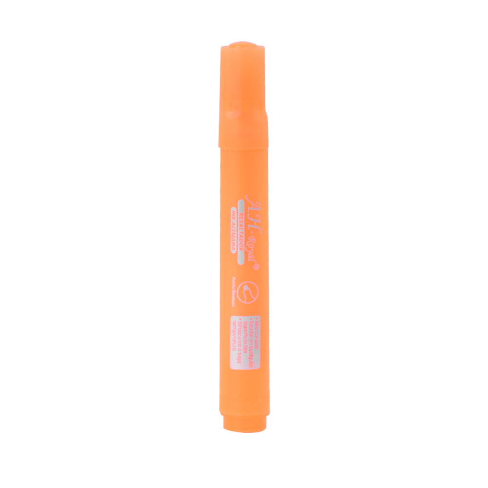 RESALTADOR AH ROYAL FLUORESCENTE NARANJA PRECIO X 10 UNDS