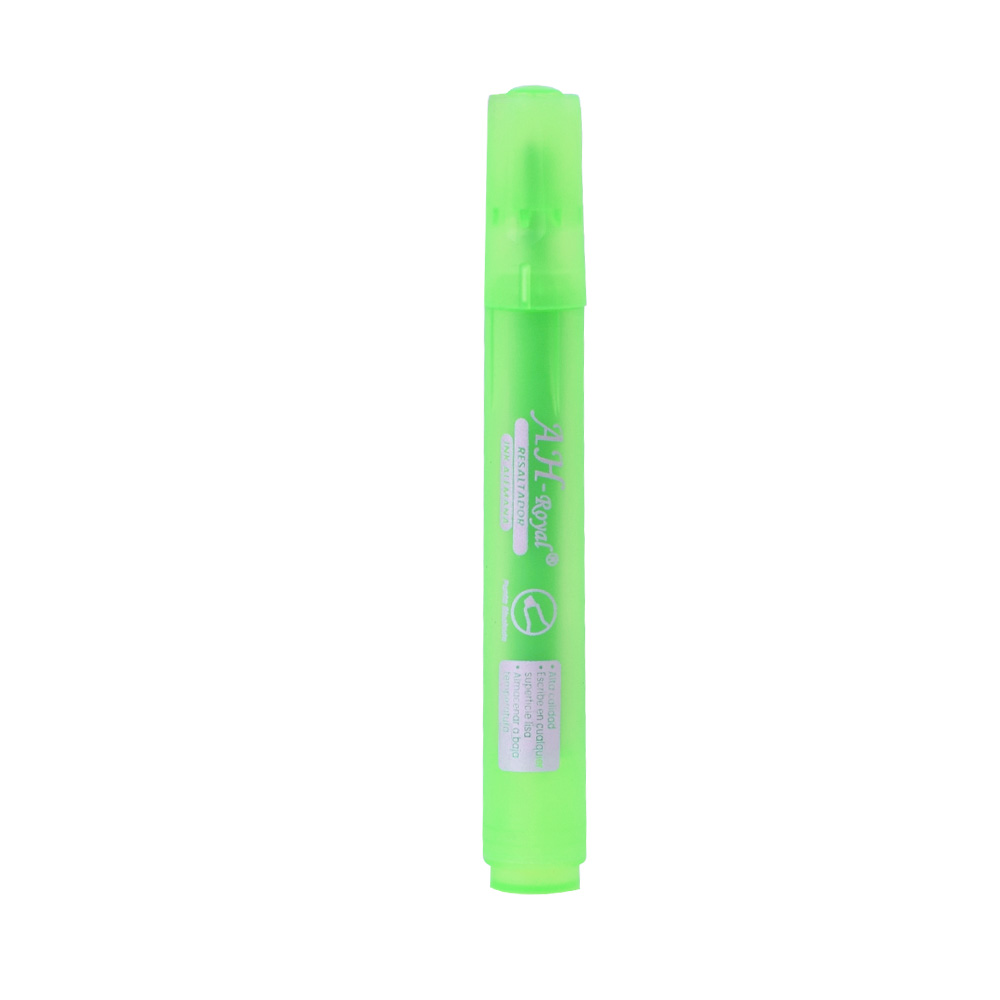 RESALTADOR AH ROYAL FLUORESCENTE VERDE PRECIO X 10 UNDS