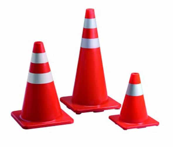 CONO VIAL 20CM PVC REFLECTIVO