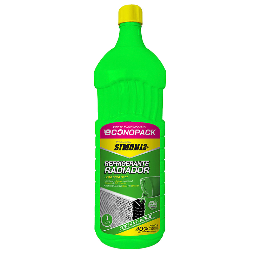 REFRIGERANTE RADIADOR VERDE QUALITOR ECONOPACK 1LT (208613)