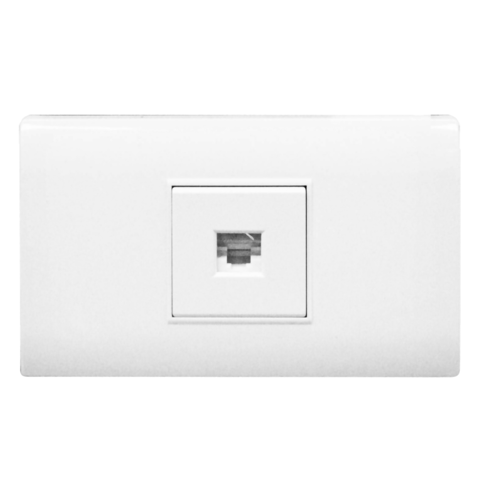 LINEA BK PLUS BLANCA INCRUSTAR TOMA LAN INTERNET (118K-27) (HT20687)