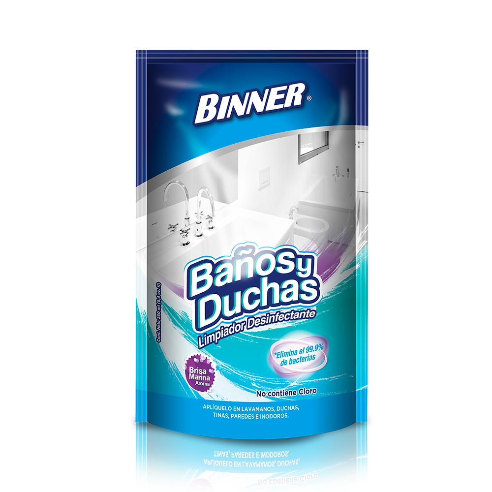 BAÑOS DUCHAS DOYPACK 250ML BINNER ** EXENTO