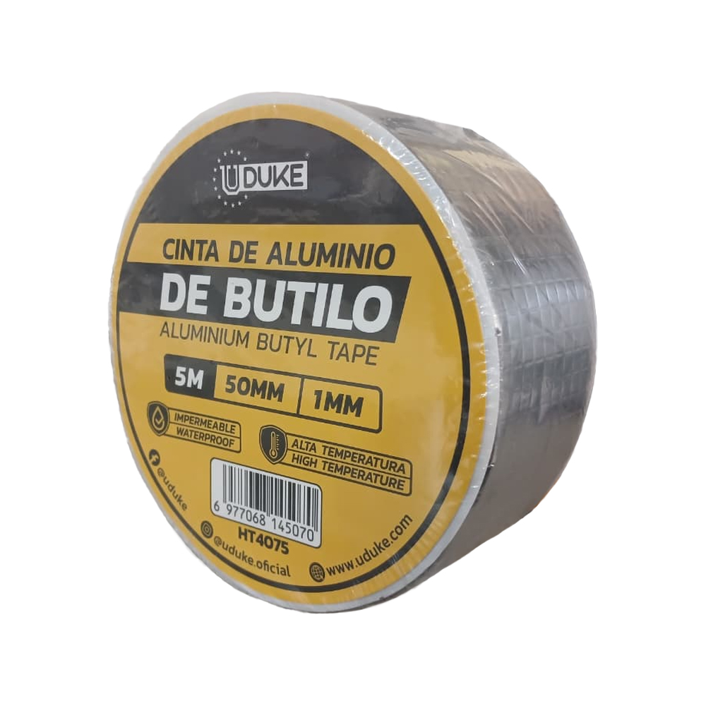 CINTA DE BUTILO DE PAPEL ALUMINIO 1MMX5MMX5M UDUKE (HT4075)