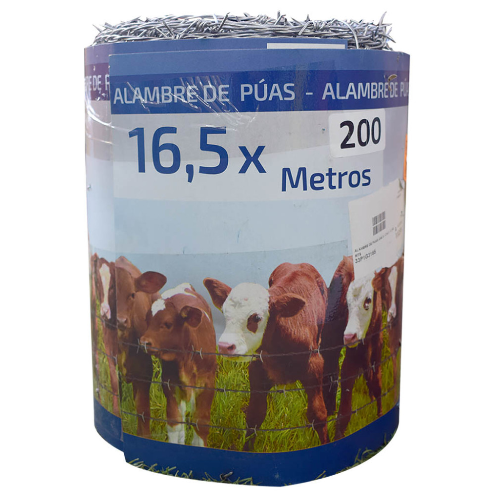 ALAMBRE DE PUAS GALV. C16.5  X 200 MTS