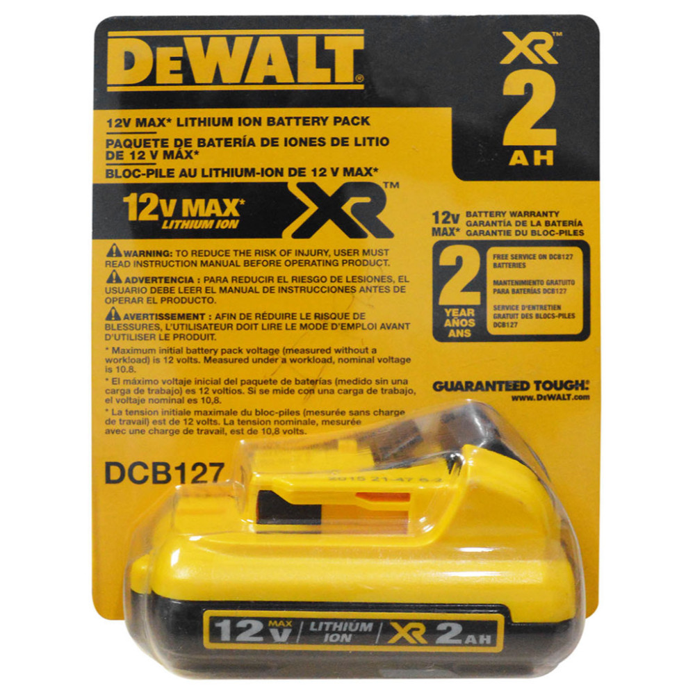 BATERIA DEWALT DE ION DE LITIO 12V  2AH (DCB127)