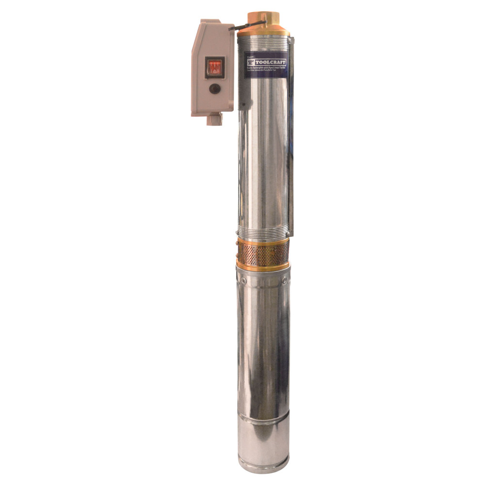 ELECTRO BOMBA SUMERGIBLE TIPO BALA 2 HP - 1490 W PARA AGUA LIMPIA (ALT MAX 100 MTRS 110V TOOLCRAFT (TC4577)