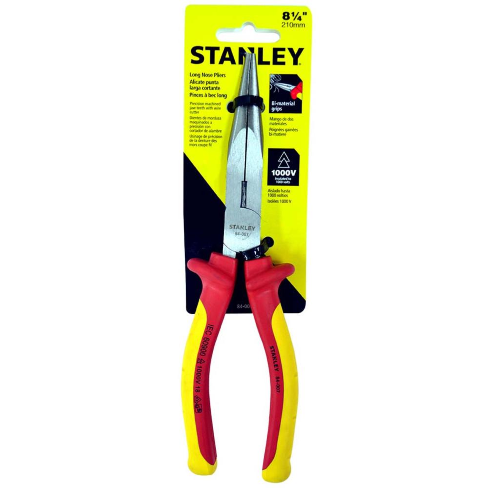 PINZA STANLEY LARGA ELECTRICISTA 8 1/4  (84-007) 1000 V
