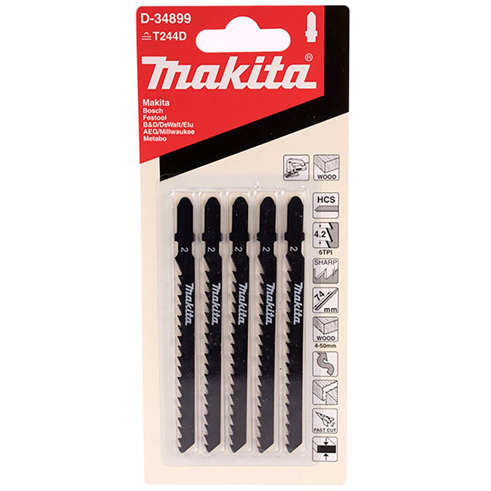 SIERRA PARA CALADORA CORTE MADERA CURVO HCS MAKITA 6TPI X 5 PZS (D-34899)