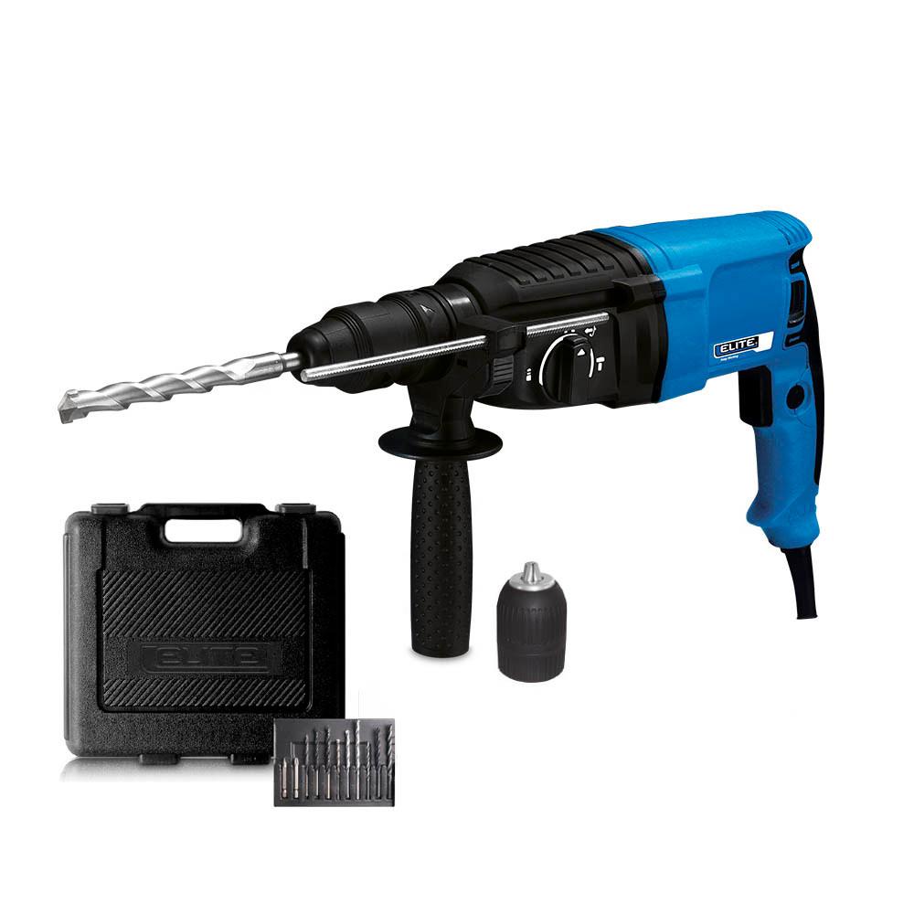 TALADRO ELITE ROTOMARTLLO SDS PLUS 900WT-PESADO CAJA PLASTICA (RM9026)