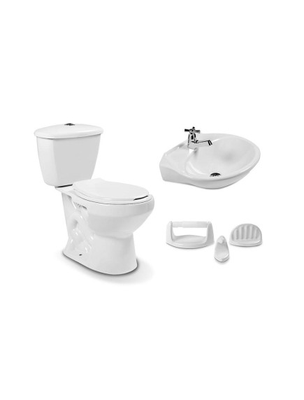 COMBO SANITARIO ANDINO SIN PEDESTAL 4.5 LT BLANCO (CB101010101)
