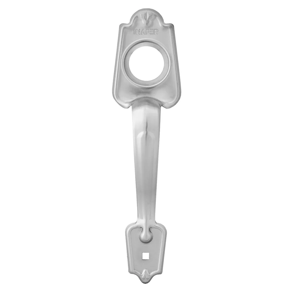 ESCUDO COLONIAL PARA CERRADURA DE SOBREPONER CROMADO INAFER