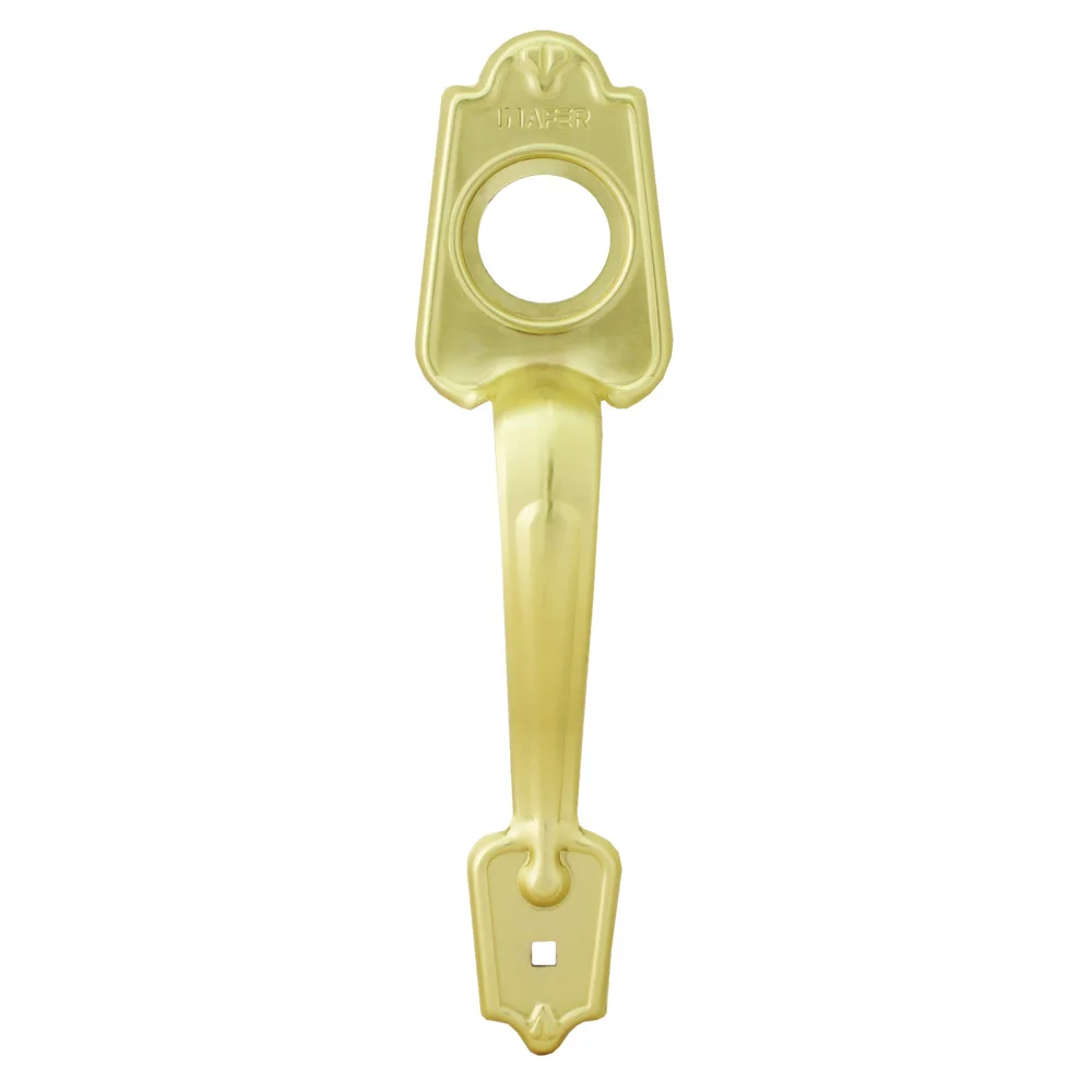 ESCUDO COLONIAL PARA CERRADURA DE SOBREPONER DORADO INAFER