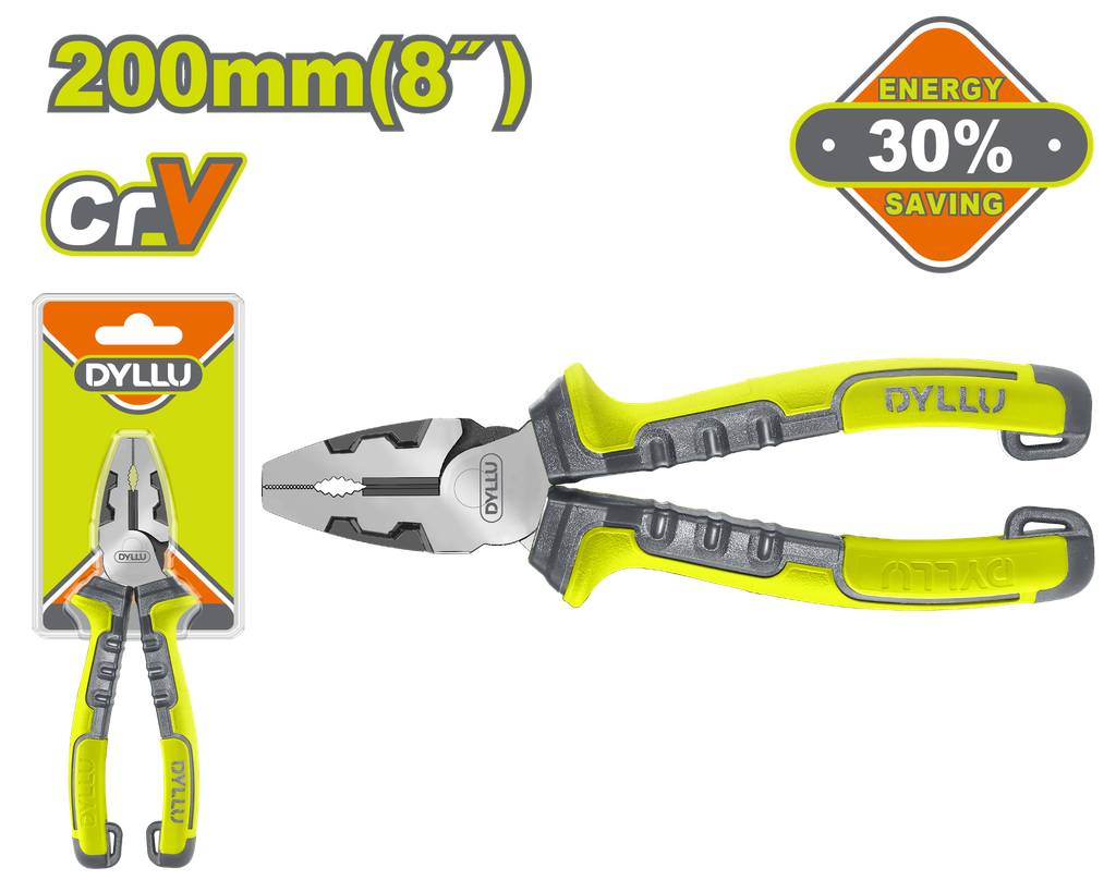 ALICATE 8" CROMO VANADIUM DYLLU (DTPL1718)