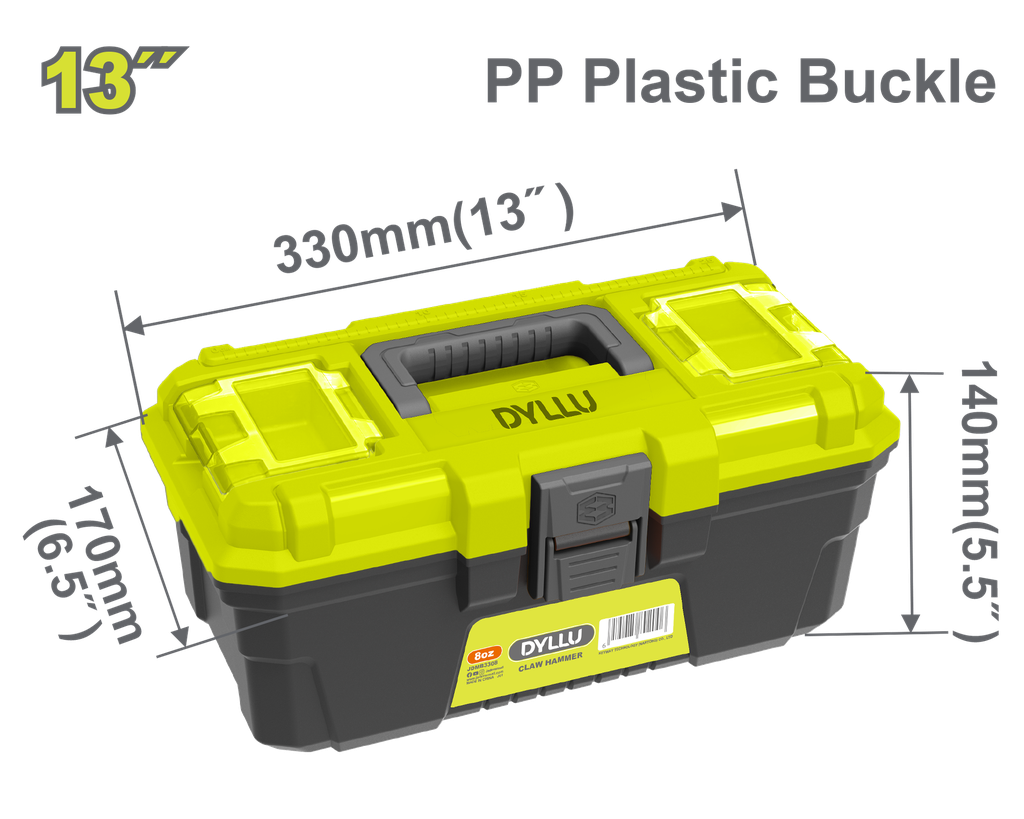 CAJA DE HERRAMIENTA 13" PLÁSTICA DYLLU (DTTB1313)