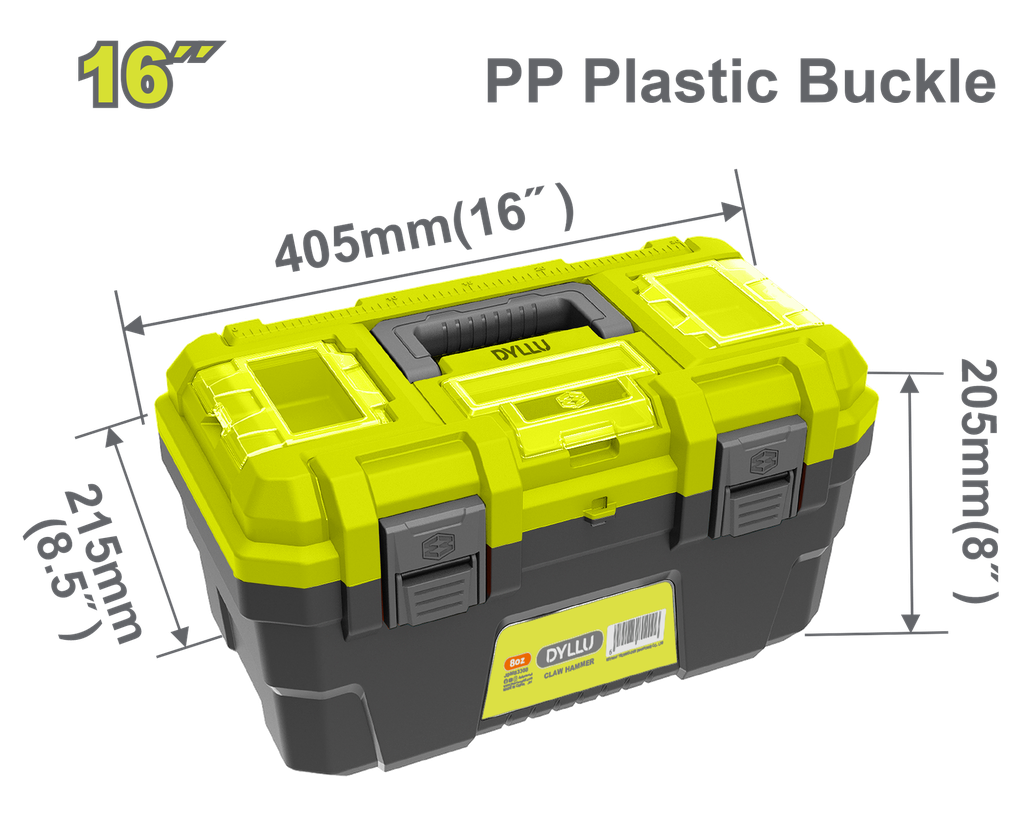 CAJA DE HERRAMIENTA 16" PLÁSTICA DYLLU (DTTB1316)