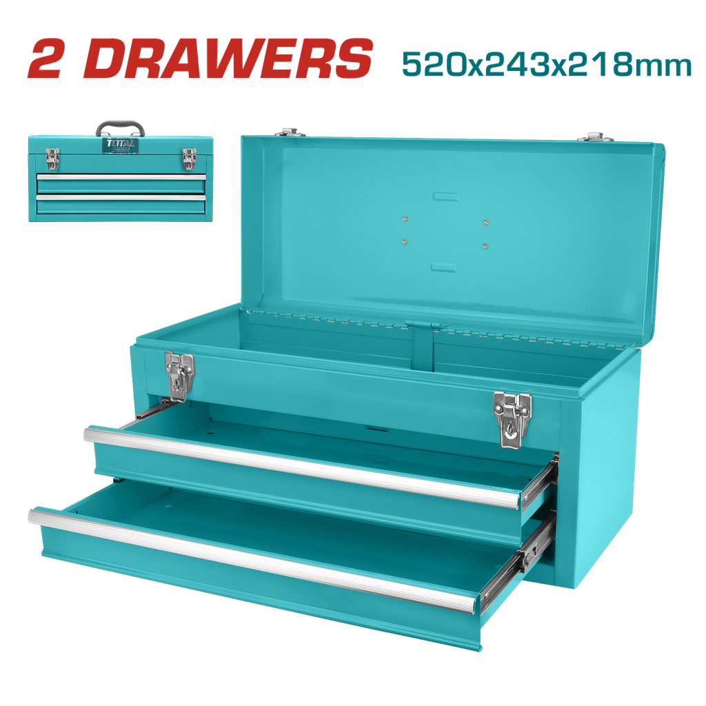 CAJA HERRAMIENTAS 520X243X218MM METALICA INDUSTRIAL SUPER TOTAL  (THPTC202)
