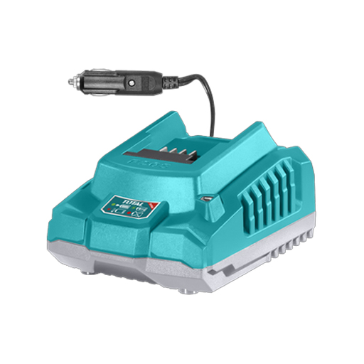 CARGADOR INTELIGENTE PARA BATERIA DE 20V CONEXIÓN A VEHICULO (12-24V) INDUSTRIAL SUPER TOTAL (TFCLI2012) 