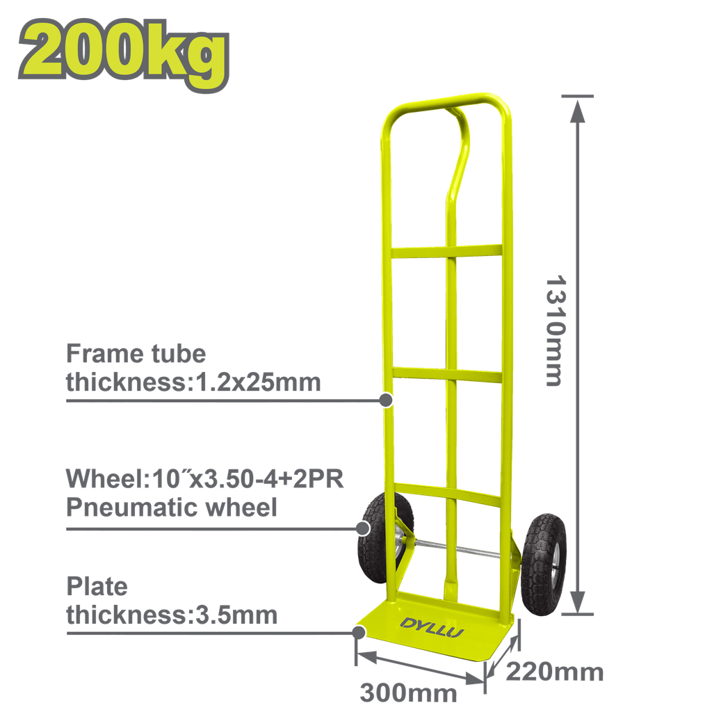 CARRETILLA CAP 200KG LLANTA + NEUMATICO DYLLU (DTWB2141)