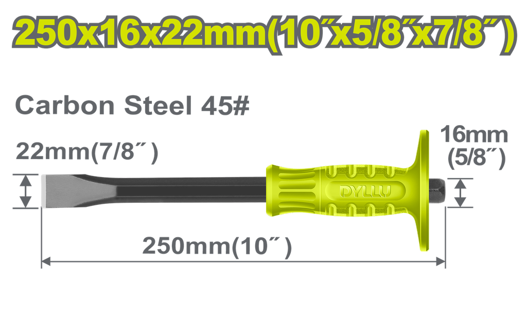 CINCEL PLANO 7/8" X 10"  DYLLU (DTCC1301)