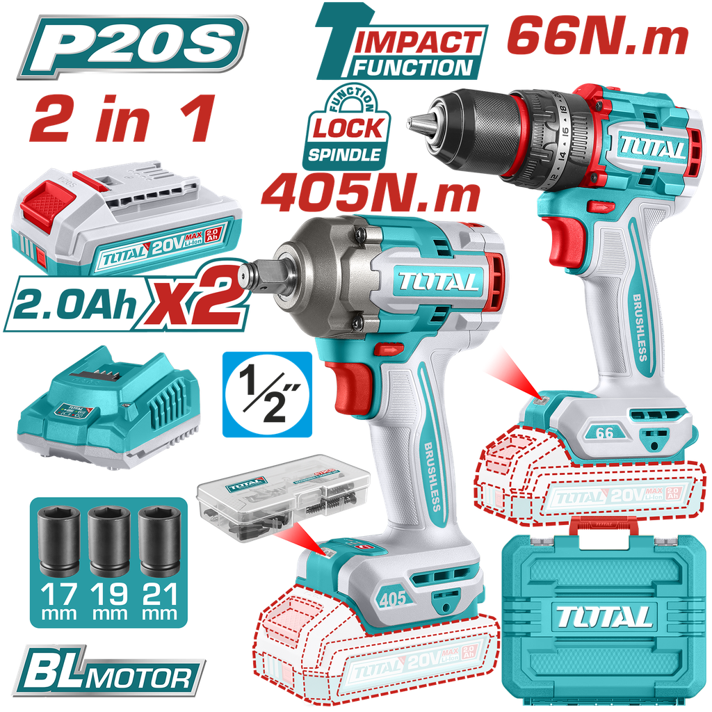 COMBO INALAMBRICO 20V  (UTCKLI20286)