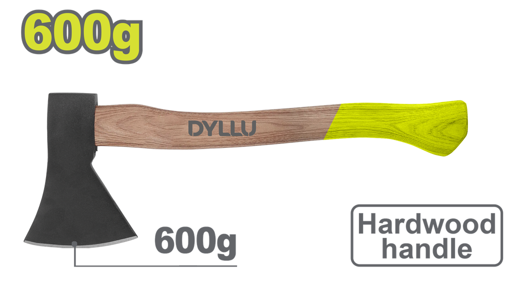 HACHA 600G MANGO MADERA DYLLU (DTMB6306)