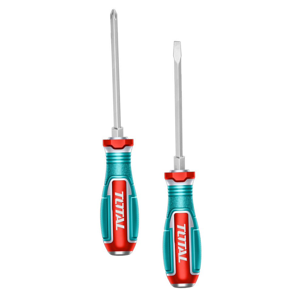JUEGO DESTORNILLADORES X 2PZS  PUNTA INMANTADA INDUSTRIAL SUPER TOTAL (TGTST0206)
