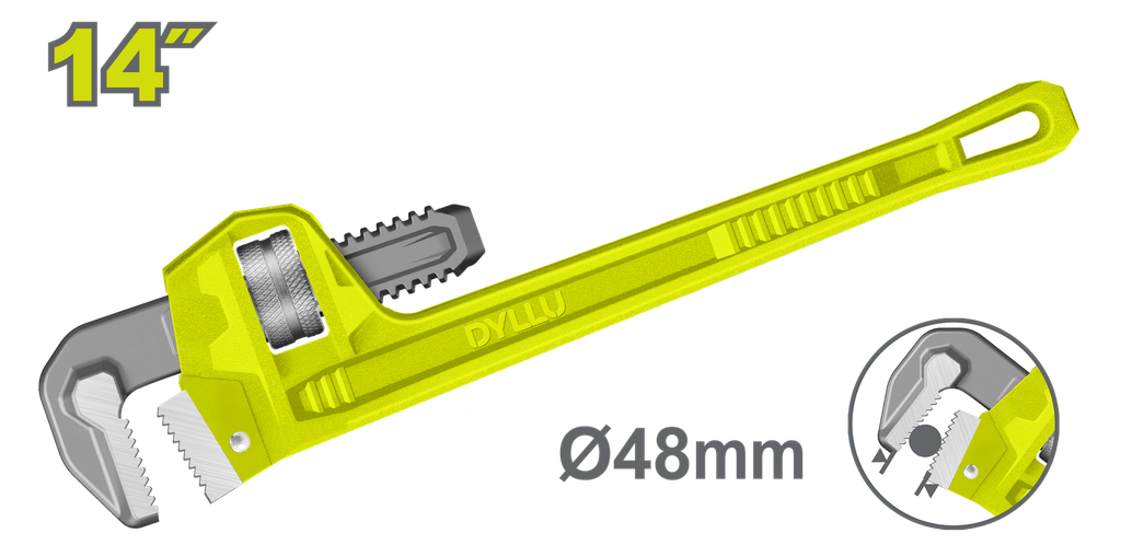 LLAVE TUBO 14" DYLLU (DTPW1114)