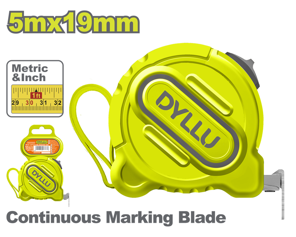 METRO 5 MTS  HOJA 19MM DYLLU (DTMT1220)