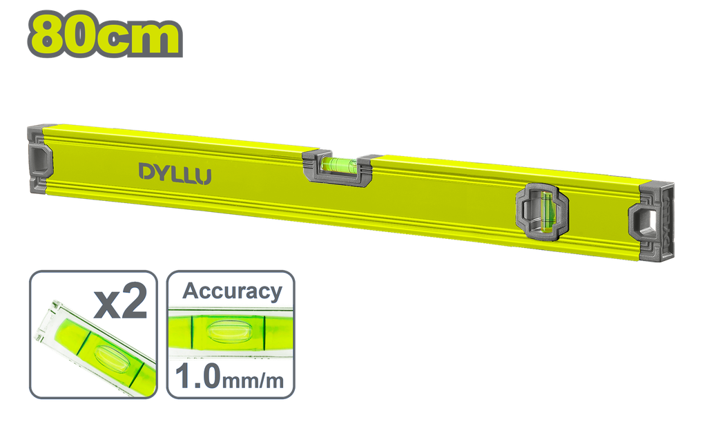 NIVEL 80CM ALUMINIO DYLLU (DTSL2G80)