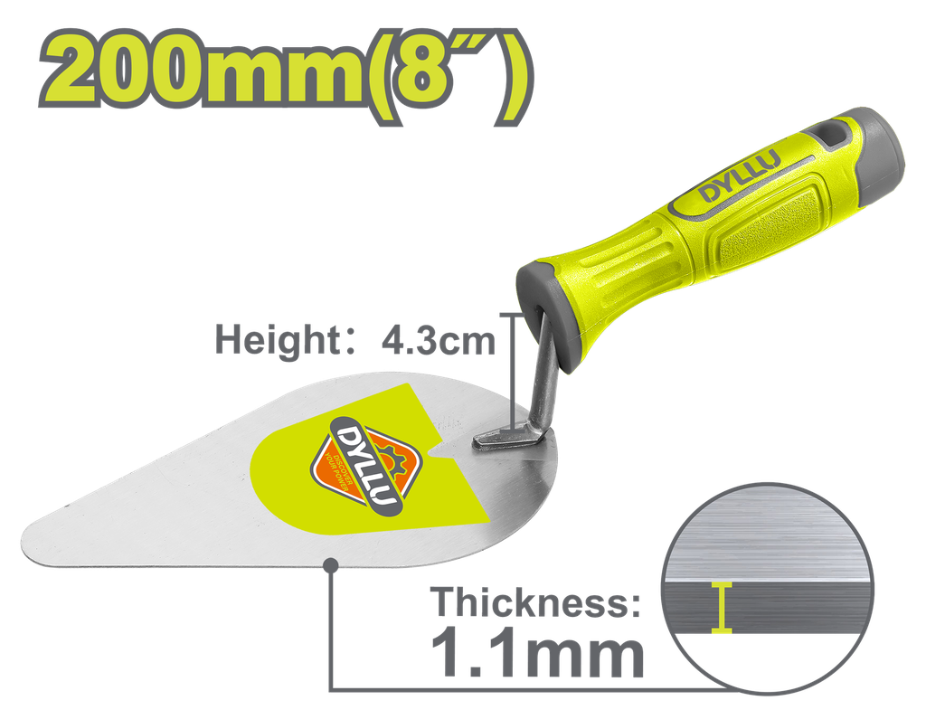 PALUSTRE 8" MANGO PLASTICO DYLLU (DTBT8308)