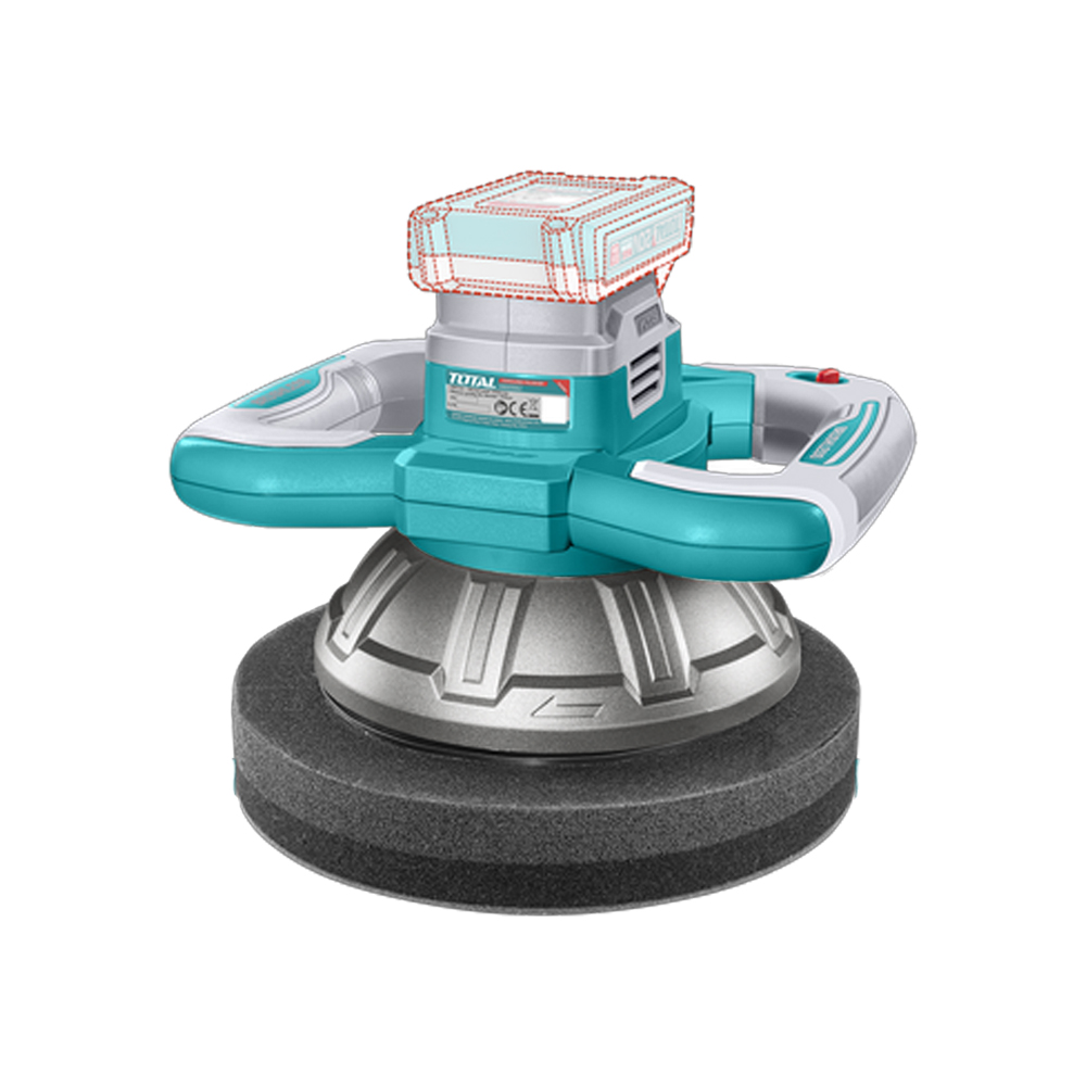 POLICHADORA ORBITAL INALAMBRICA 254MM 20V BATERIA Y CARGADOR NO INCLUIDO  INDUSTRIAL SUPER TOTAL (TOPLI202548)