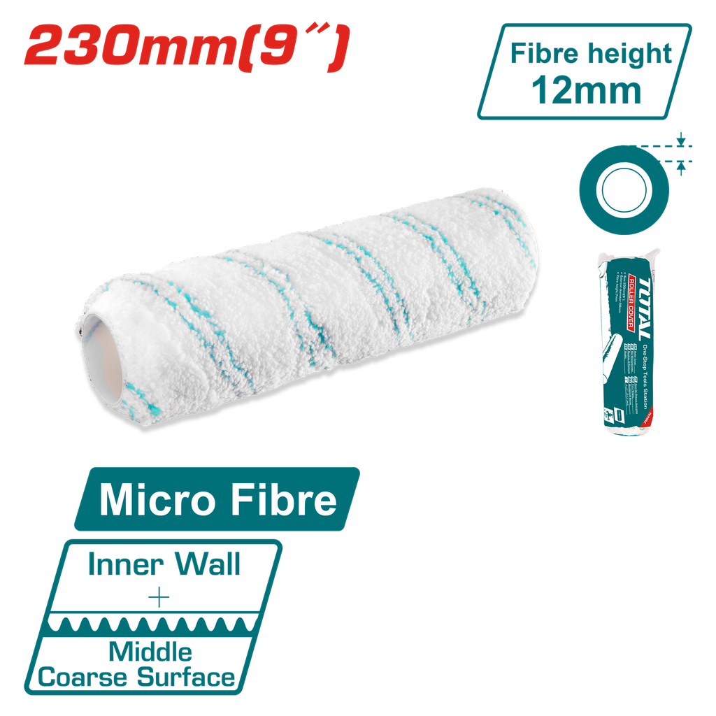 REPUESTO DE RODILLO 9" DE MICROFIBRA SUPER TOTAL (THT85951)