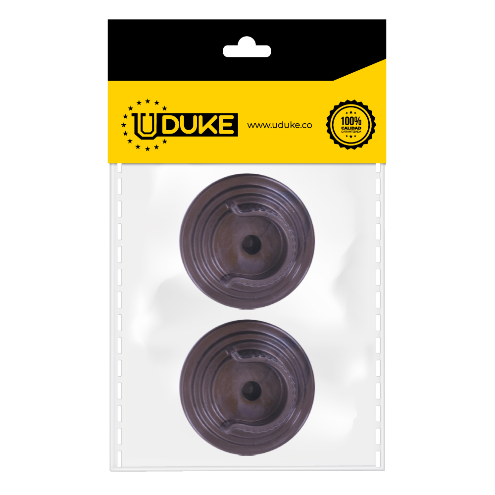 ACCESORIO CORTINERO PLAFON CAFE EN U (ABIERTO) 1 PAQ X 2 UDUKE