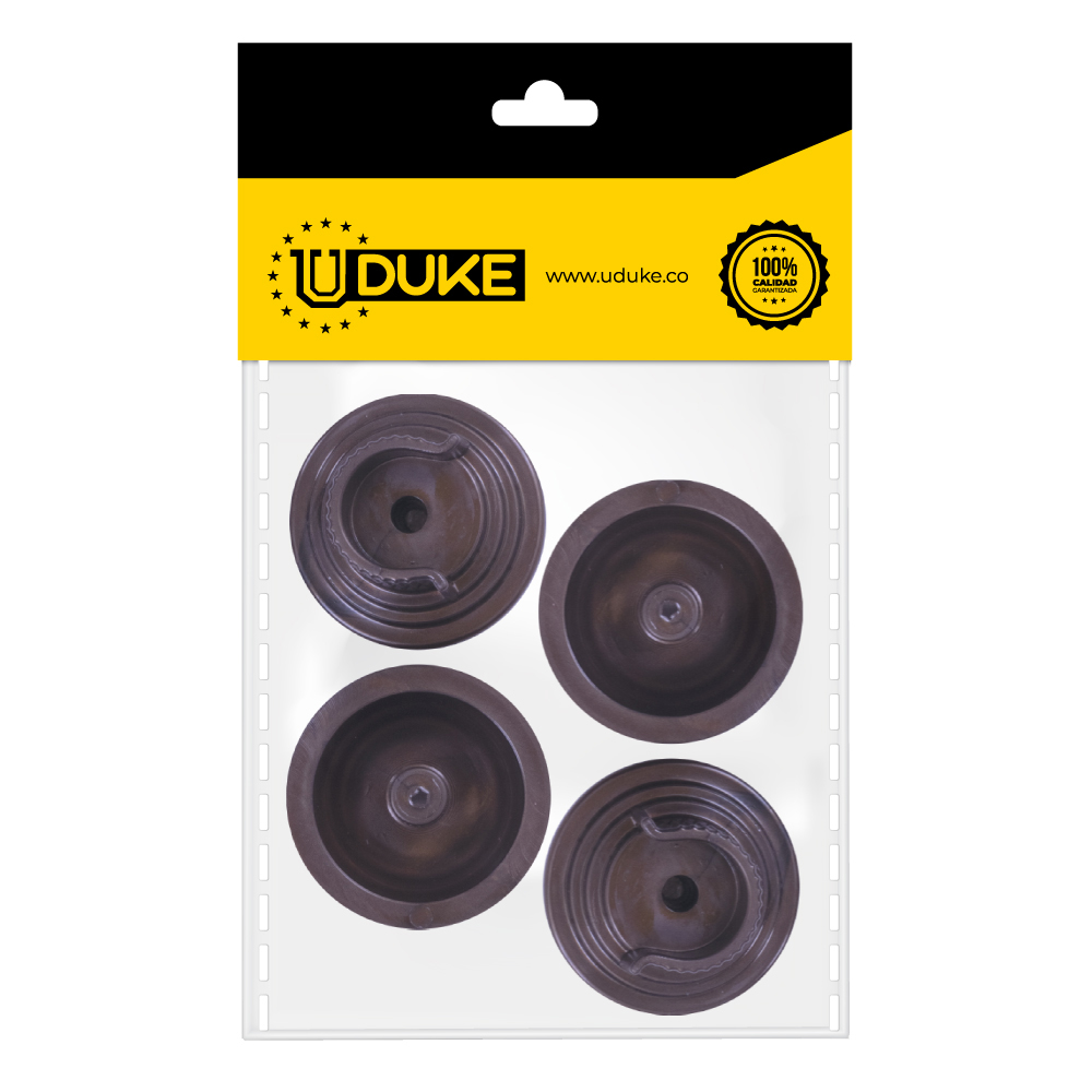 ACCESORIO CORTINERO PLAFON CAFE EN U (ABIERTO) 1/2 PAQ X 4 UDUKE