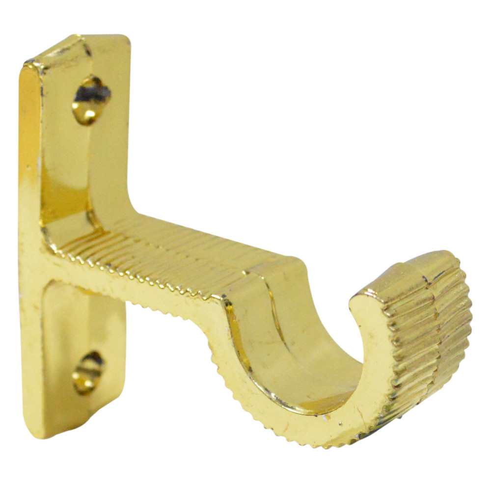 ACCESORIO CORTINERO SOPORTE MURO DORADO DE 3/4 (080401)