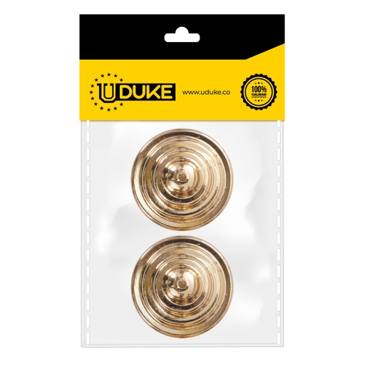 ACCESORIO CORTINERO TERMIINAL DORADO ESCALERA 1 PAQ X 2 UDUKE