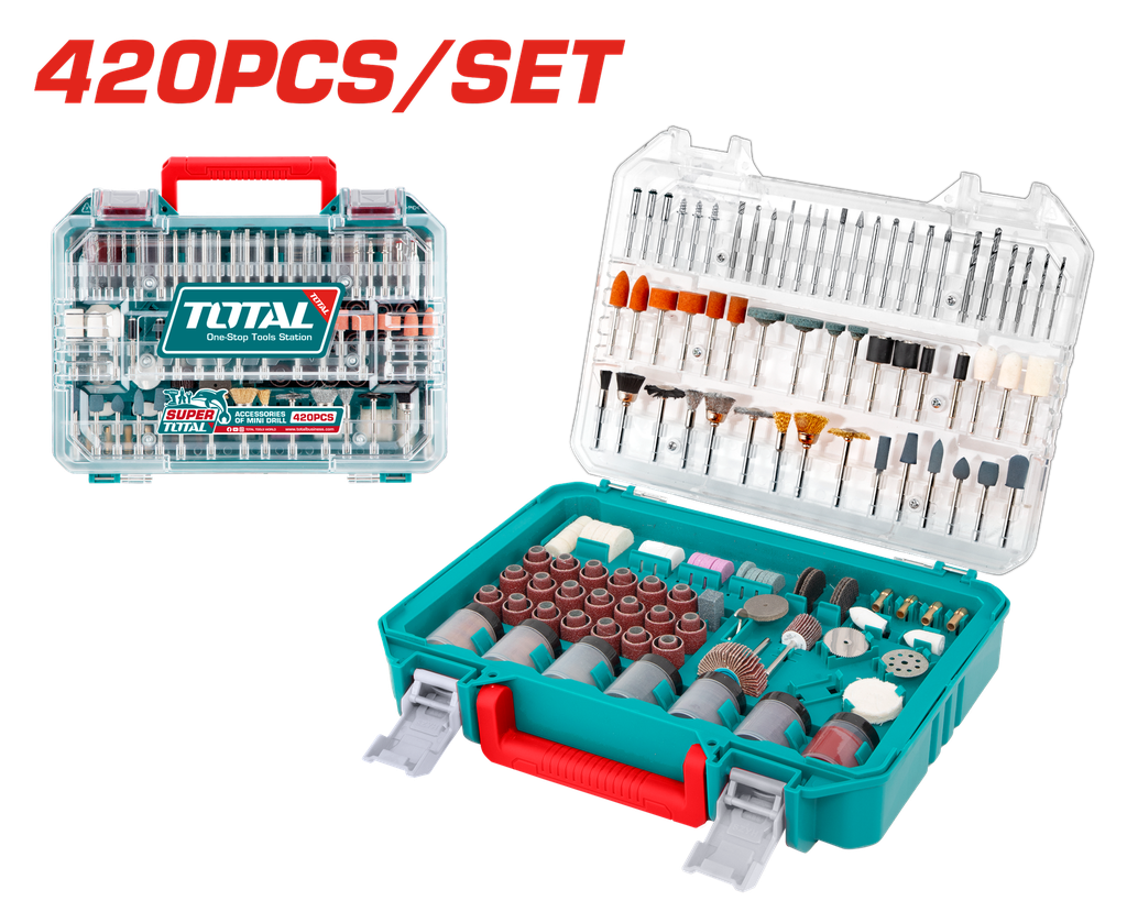 ACESORIO PARA MOTO TOOL 420 PZS SUPER TOTAL (TAKMG4208)