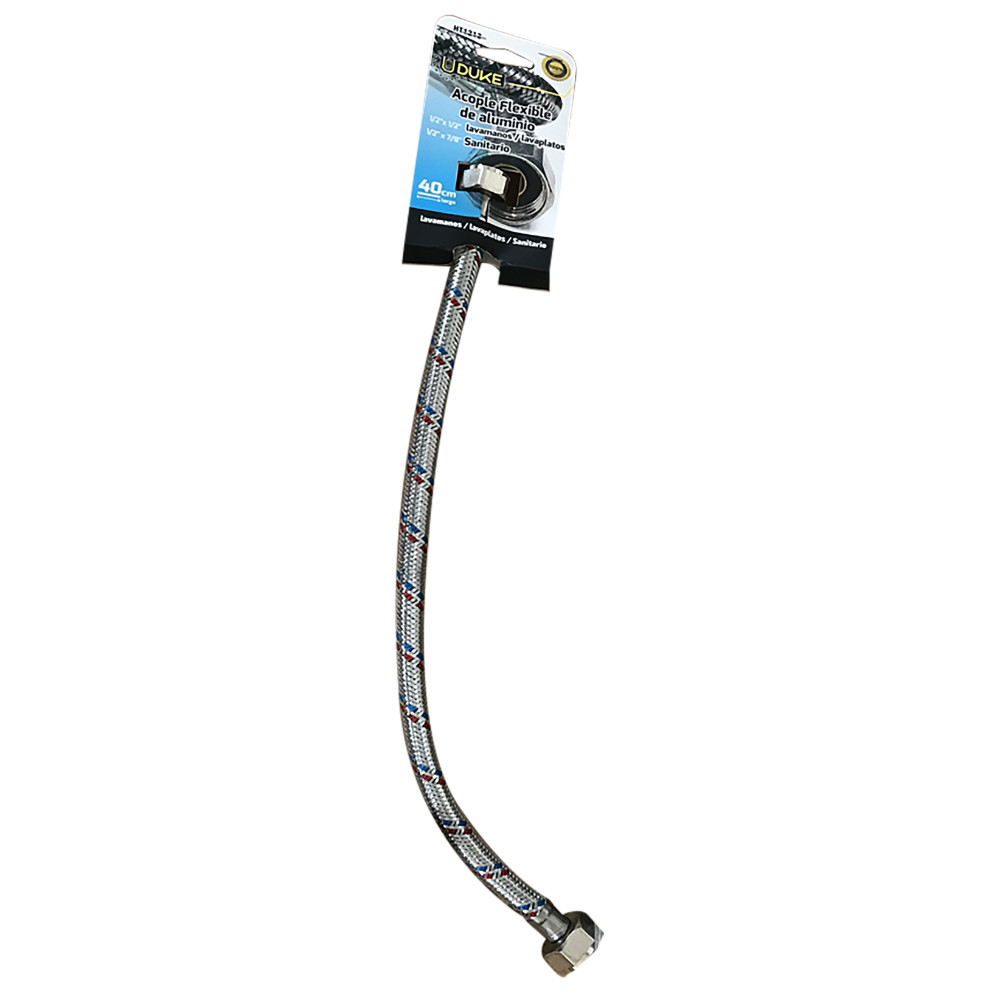 ACOPLE FLEXIBLE SANITARIO 1/2 X 7/8 X40 CM (HT1213)